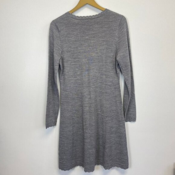 Tahari Gray Merino Wool Sweater Dress - Picture 10 of 12